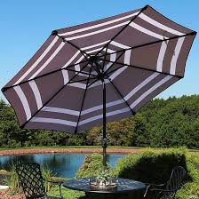 Patio Umbrella With Solar Led Lights