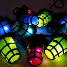 Multicoloured Led Outdoor Chasing Lanterns