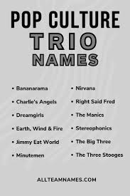 319 best trio name ideas for a group of