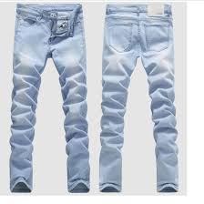 Good Quality Light Blue Skinny Jeans Men Spring Summer Slim Denim Jeans Men Cotton Elastic Denim Pants Cowboy Trousers Geekbuyig