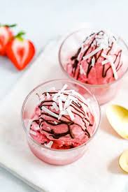 strawberry coconut milk sorbet 3