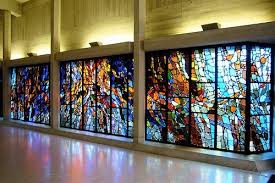 Glossy Stained Glass Window For