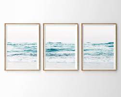 Wall Art Ocean Print Set Of 3 Prints