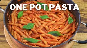 If using the pasta in a salad, add to a colander and rinse with cold water for about 1 minute, stirring until cooled down. One Pot Pasta With Tomato Sauce Quick And Easy Recipe Youtube