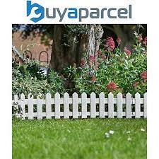 4 x smart garden white picket fence
