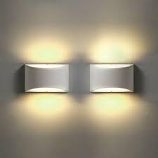 Led Wall Sconces Set Of 2 Sconce Wall