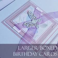 Handmade Birthday Cards Large Posh Birthday Cards Purple