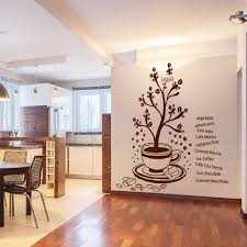 coffee tree mural art wall sticker