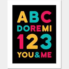 Abc 123 Posters And Art Prints