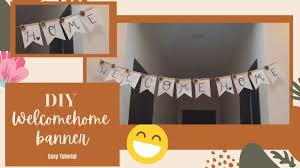 diy welcome home banner tutorial