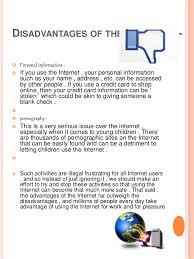What are the advantages and disadvantages of Facebook     Science     SlideShare essay on internet advantages and disadvantages advantage and Essay On  Smoking Cigarettes Essay About My Family And Me My