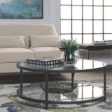 Round Coffee Table In Pewter