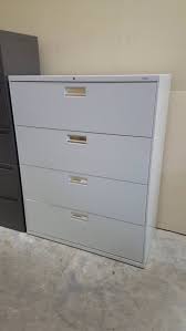 gray putty lateral hon file cabinet