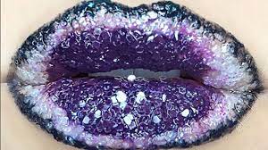 the crystal lips makeup trend is