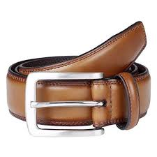 Good Choice Sportoli Mens Genuine Leather Classic Stitched Casual Belt Whiskey Size 38