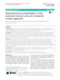 Pdf Potential Drug Incompatibilities In The Neonatal