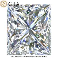 Details About 1 27 Carat Gia Certified Princess Cut Diamond H Color Vs 1 Clarity