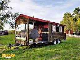 barbecue concession trailer with porch
