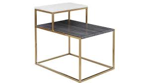 Two Tone Marble Side Table
