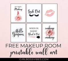 makeup es free printable wall art