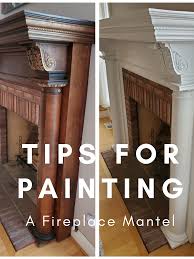 tips for painting a fireplace mantel