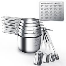 Best Coupon Of Stainless Steel Measuring Cups And Spoons Set