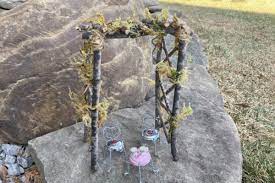 Rustic Twig Arbor For Fairy Garden