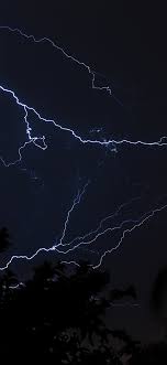 nj84 thunder bolt sky night dark lightning