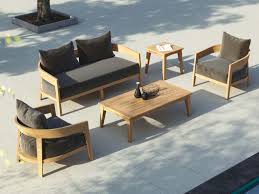 ubud 4pc teak outdoor lounge setting