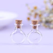 2pcs mini glass bottles wishing bottle