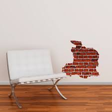Effect Brick Wall Sticker Broken Wall