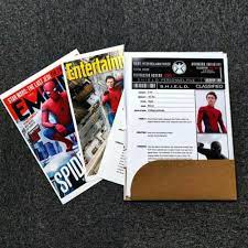 Spider-Man S.H.I.E.L.D. Files Paper Props Movie Replica Props | eBay
