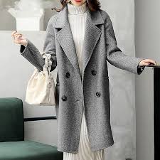 Winter Clothes Alpaca Wool Coat Korean