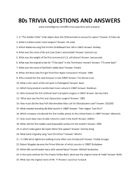 One of the best ways to challenge our mind is through trick questions. 82 Best 80s Trivia Questions And Answers This Is The Only List You Ll Need