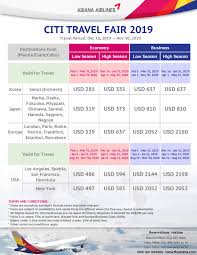 This site does not include all credit card companies or all available credit card offers. Visit The Citi Travel Fair Asiana Airlines Philippines Facebook