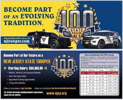 Being a police officer comes with risks, but it can also be a financially rewarding career. Njsp State Police On Twitter Become Part Of Our Future As A New Jersey State Trooper Starting Salary 64 955 99 Pension Health Life Insurance Benefits Over 120 Career Paths Specialized Training