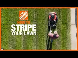 How To Stripe Your Lawn The Home Depot