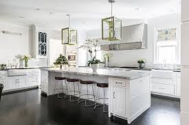 white kitchen with blue and green