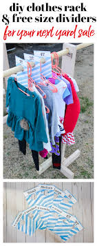 Selecting the location for your. Diy Clothes Rack For Garage Sales And Yard Sales