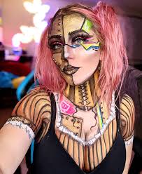 steunk meets cyberpunk makeup