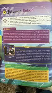 Bahasa melayu komunikasi pendidikan khas tingkatan 3 kod: E Sukan Kini Hadir Dalam Buku Teks Bahasa Melayu