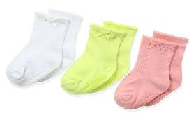 Amazon Com Carters Infant Baby Basics Girl Socks 3 Pair