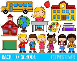 Back to School Clipart First Day of School Clip Art - Etsy Hong Kong
