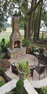 Outdoor Fireplace Designs Backyard