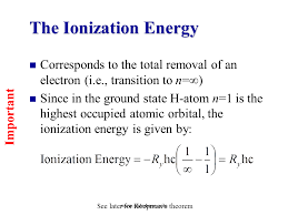 The Ionization Energy
