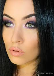 deep purple smokey eye makeup tutorial