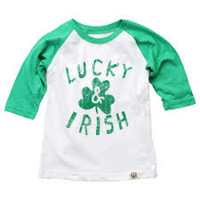 Wes Willy Boys Lucky Irish Green 3 4 Sleeves St