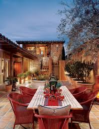Rustic Stone Patio Straight Out Of