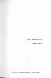 Pdf Design Meets Disability