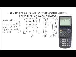 Solving Linear Equations System With